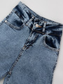 Брюки джинсовые для девочки, цвет: деним