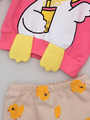 Комплект детский: кофточка и штанишки, цвет: розовый