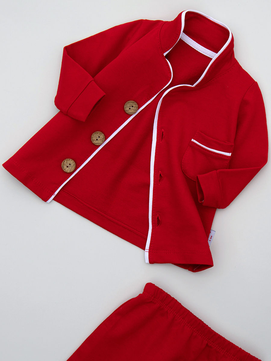 Комплект  детский: кофточка и штанишки, цвет: красный