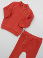 Комплект  детский: кофточка и штанишки, цвет: терракотовый