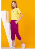 Комплект для девочки: футболка и брюки укороченные