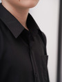 Сорочка приталенного силуэта, цвет: черный