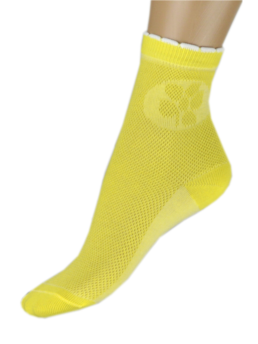 Носки для девочки, цвет: желтый