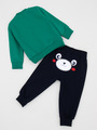 Комплект для мальчика: толстовка и штанишки, цвет: зеленый