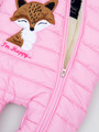 Комбинезон болоньевый для девочки на подкладке из искусственного меха, цвет: светло-розовый