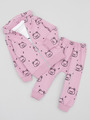 Комплект детский: кофточка,штанишки и толстовка, цвет: светло-розовый