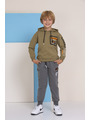 Костюм спортивный для мальчика: толстовка и брюки, цвет: фисташковый