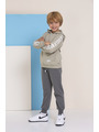 Костюм спортивный для мальчика: толстовка и брюки, цвет: оливковый