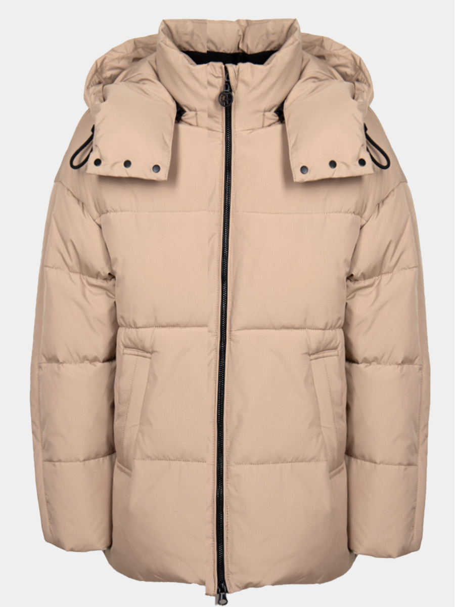 Куртка для мальчика зимняя, цвет: бежевый