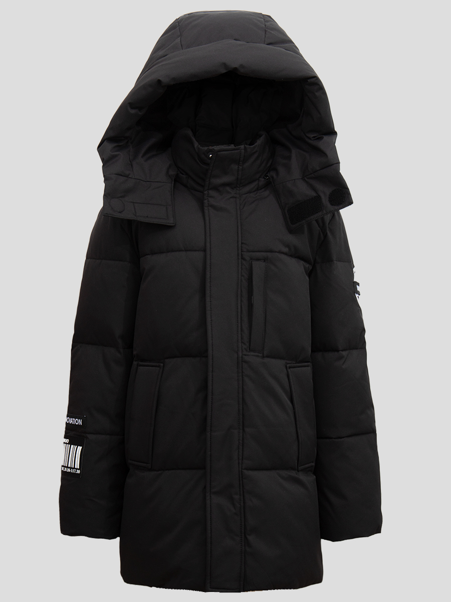 Куртка для мальчика зимняя, цвет: черный