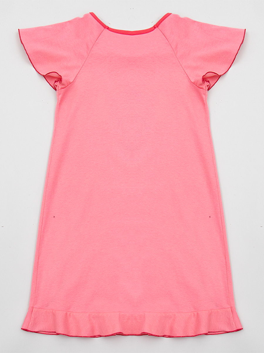 Ночная сорочка для девочки, цвет: брусничный