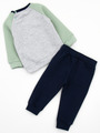Комплект с начесом для мальчика: толстовка и штанишки, цвет: мятный