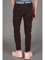 Брюки джинсовые для мальчика утепленные, цвет: темно-серый