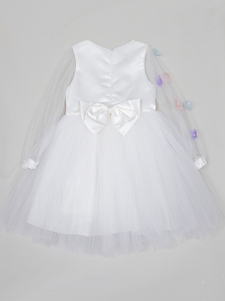 Платье нарядное для девочки из сетки, цвет: фиолетовый