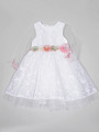 Платье нарядное для девочки из сетки, цвет: белый,розовый