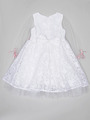 Платье нарядное для девочки из сетки, цвет: белый,розовый