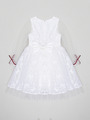 Платье нарядное для девочки из сетки, цвет: белый,бежевый
