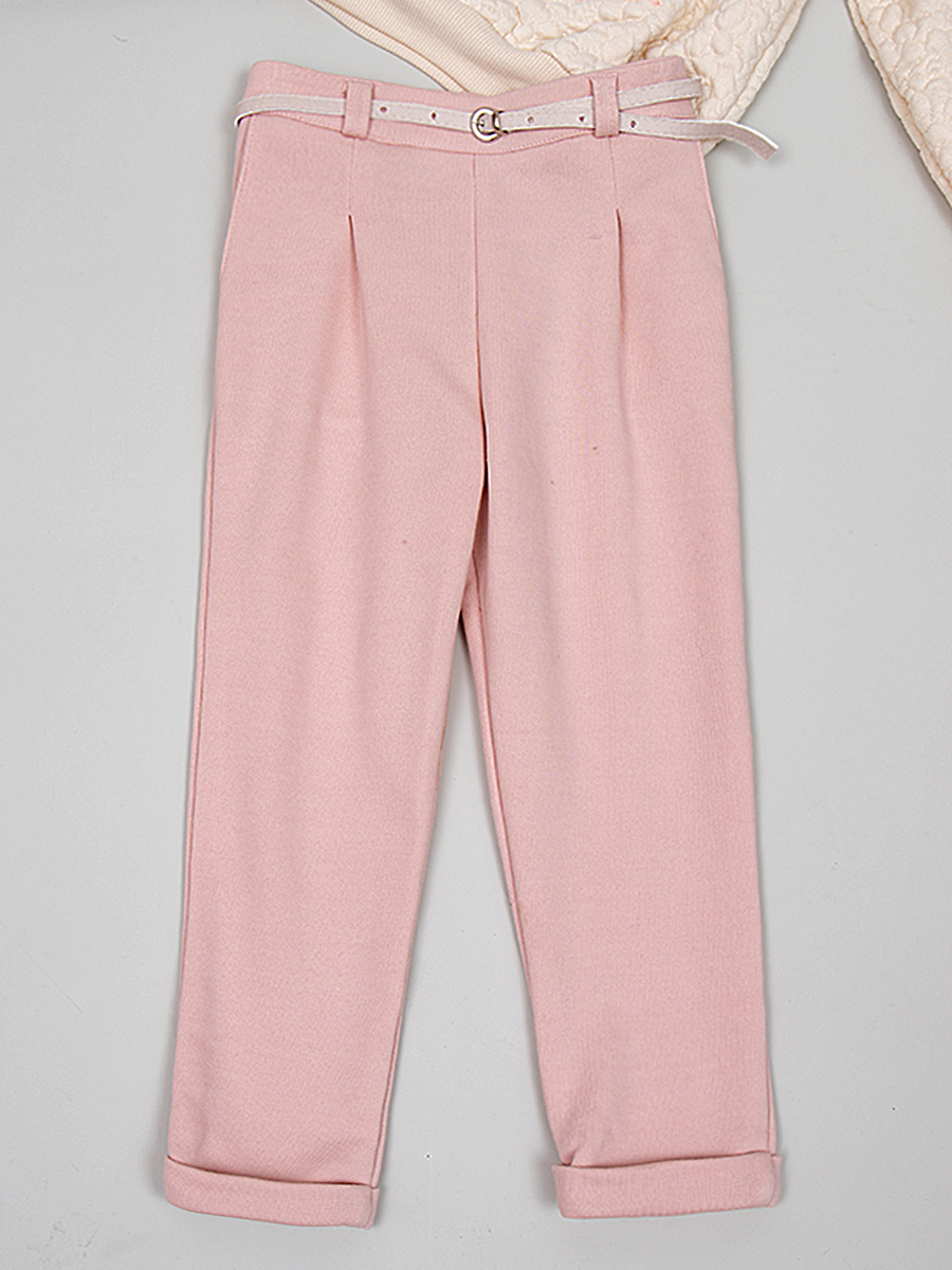 Комплект для девочки: толстовка и брюки, цвет: розовый