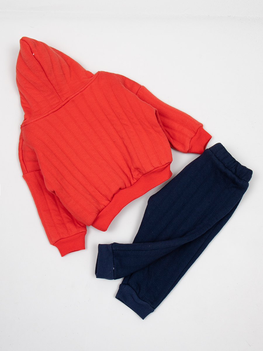 Комплект для мальчика: кофточка и штанишки, цвет: коралловый