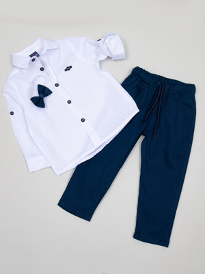 Комплект для мальчика: рубашка с бабочкой, брюки