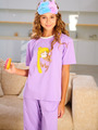 Пижама детская, цвет: фиолетовый