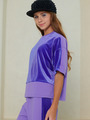 Блузка прямого силуэта, цвет: лиловый