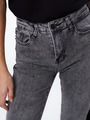 Брюки джинсовые для девочки, цвет: серый