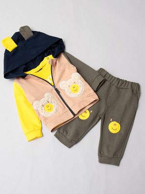 Комплект для мальчика: кофточка, штанишки и толстовка