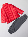 Комплект для мальчика: куртка на синтепоне,кофточка и штанишки, цвет: красный