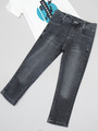 Комплект для мальчика:рубашка,футболка и брюки джинсовые, цвет: бирюзовый