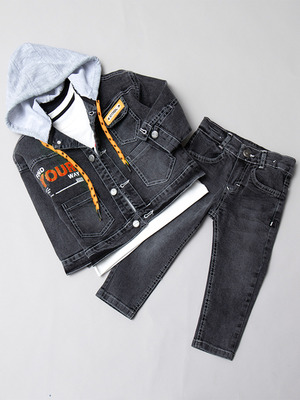 Комплект джинсовый для мальчика:куртка и брюки