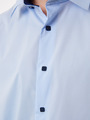 Сорочка приталенного силуэта на кнопках, цвет: голубой
