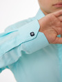 Сорочка приталенного силуэта на кнопках, цвет: мятный