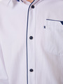 Сорочка приталенного силуэта на кнопках, цвет: белый