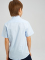 Сорочка приталенного силуэта для мальчика, цвет: голубой