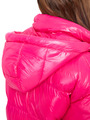 Куртка зимняя с капюшоном, цвет: фуксия