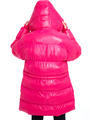 Куртка зимняя с капюшоном, цвет: фуксия