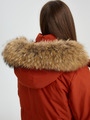 Куртка зимняя для девочки, цвет: коричневый