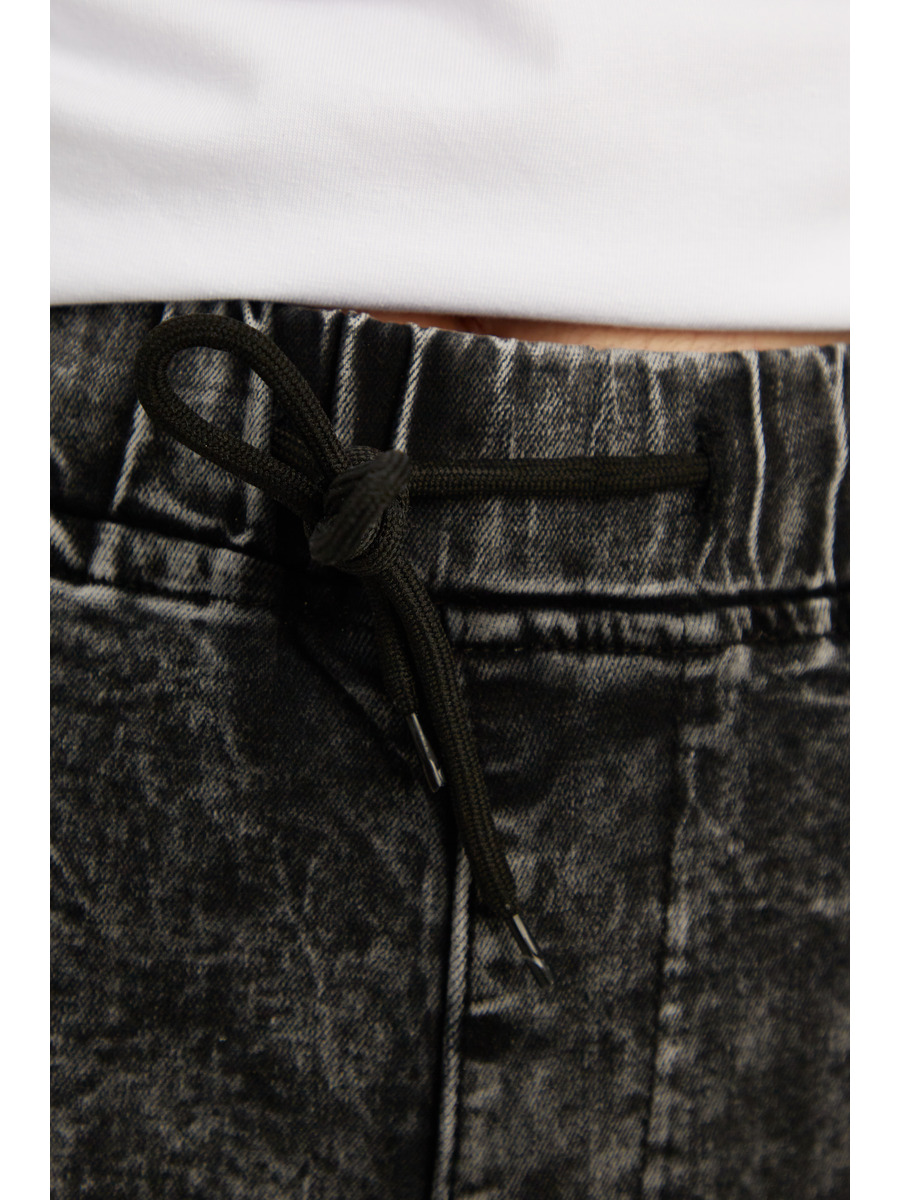 Брюки  джинсовые для мальчика, цвет: серый