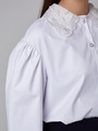 Блузка текстильная, цвет: молочный