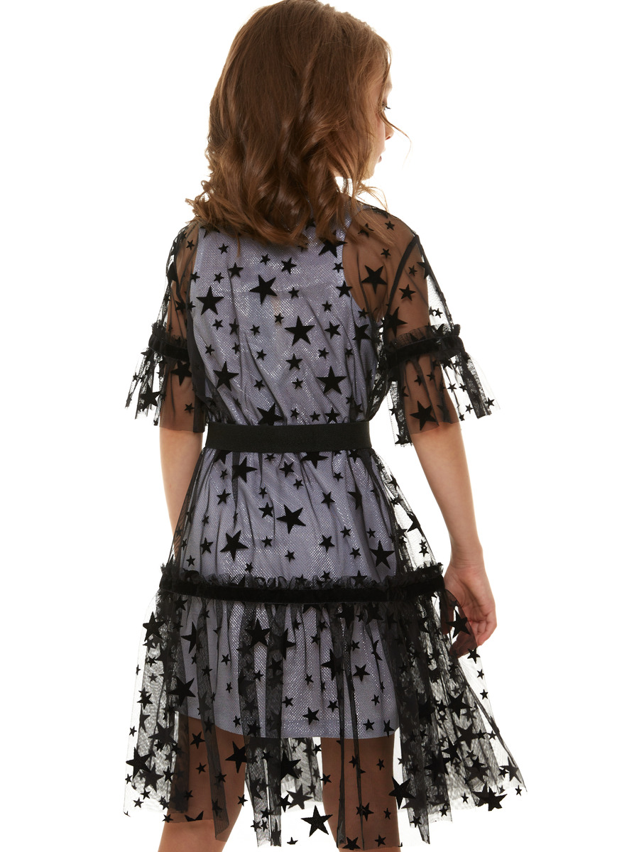 Комплект с платьем,юбкой:из двух платьев А-силуэта, цвет: черный